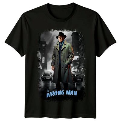The Wrong Man (1956) Movie Poster Inspired T-Shirt Retro Tee Unisex