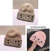 Girls Handcrafted Water Drill Wool Hat With Knit Design For Autumn Winter Kids Fashion