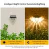 Solar Wall Lamp with Smart Light Control, LED Landscape Lighting for Garden, European Courtyard, Fence  Waterproof Wall Washing Lamp Night Light