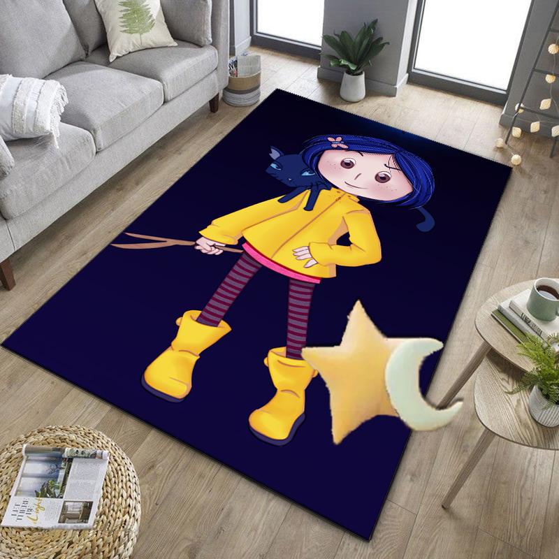 Moonlit Mystery Cora-line Office Rug Chair Mat, Game Carpet, Suitable for Front Door, Bedroom, Living Room, Desk, Holiday Gift