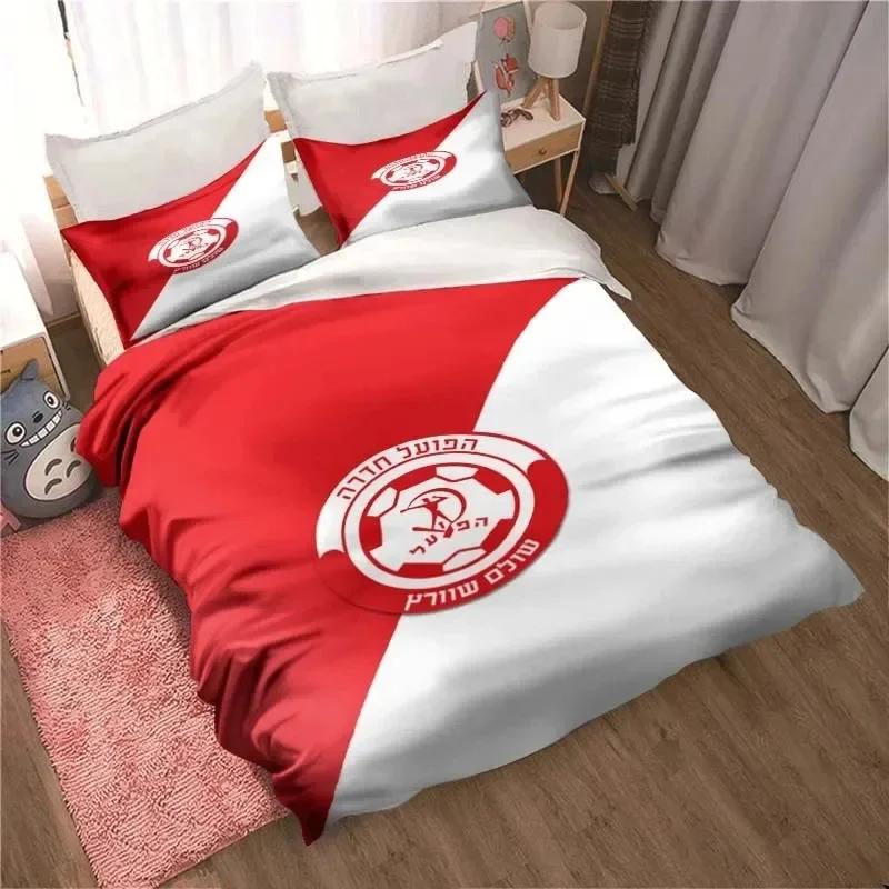 Hapoel Ramat Gan Football Israel Bedding Set Cute Duvet Cover Bed Cover with Pillowcase Custom  Cover with Pillowcase Custom