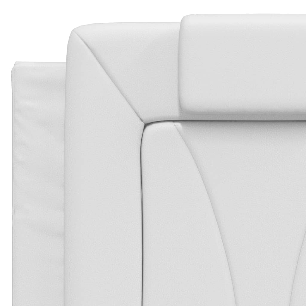 Vidaxl Headboard Cushion, White, 140 Cm, Faux Leather