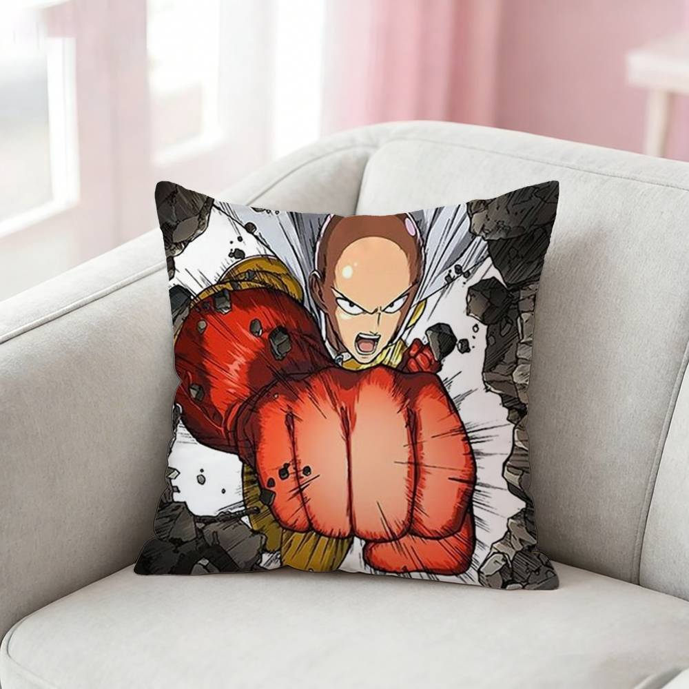 OnePunch Man Pillow Case Pattern Printed Pillowcase For Living Room Sofa Cushion Cover