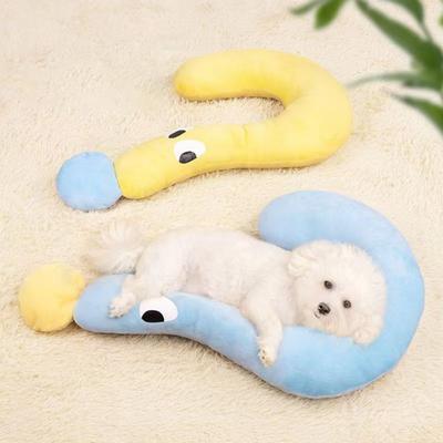 Cat Pillow for Small Dogs Cats Soft Plush Cat Sleeping Pillow U Shaped Puppy Neck Pillow for Cervical Protection