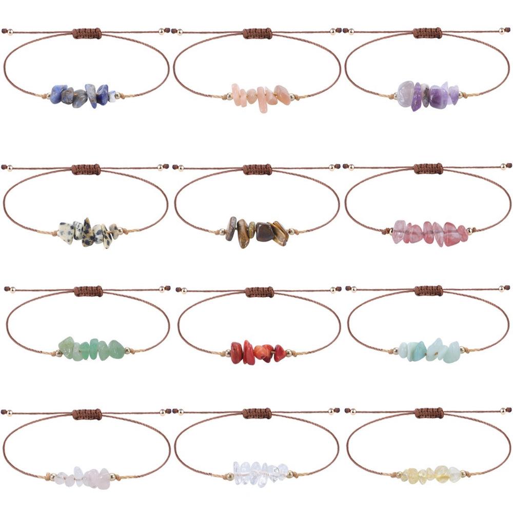 12-Piece Set: Handmade Beaded Bracelet & Keychain with English Letters - Contact Customer Service Before Use