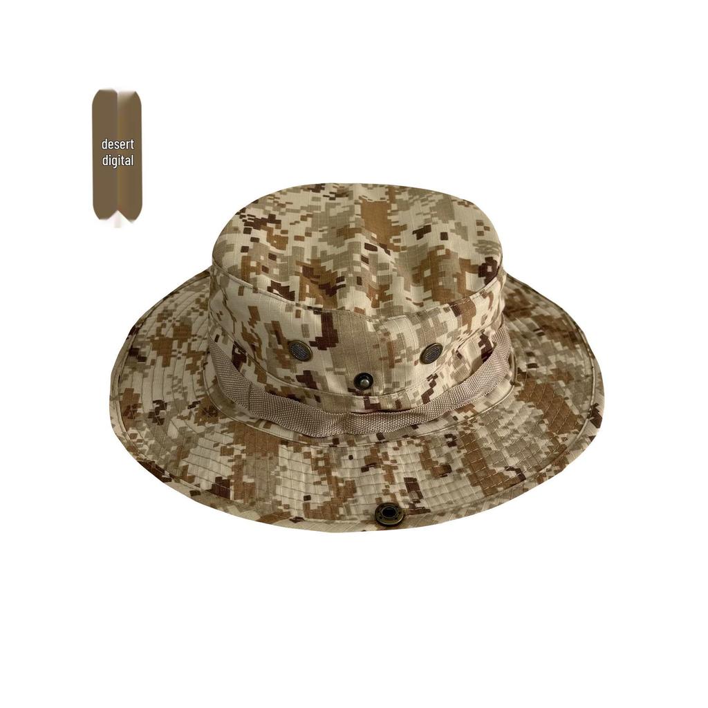 Camouflage Sun Protection Set: Windproof Fisherman Hat & Cycling Balaclava for Outdoor Adventures