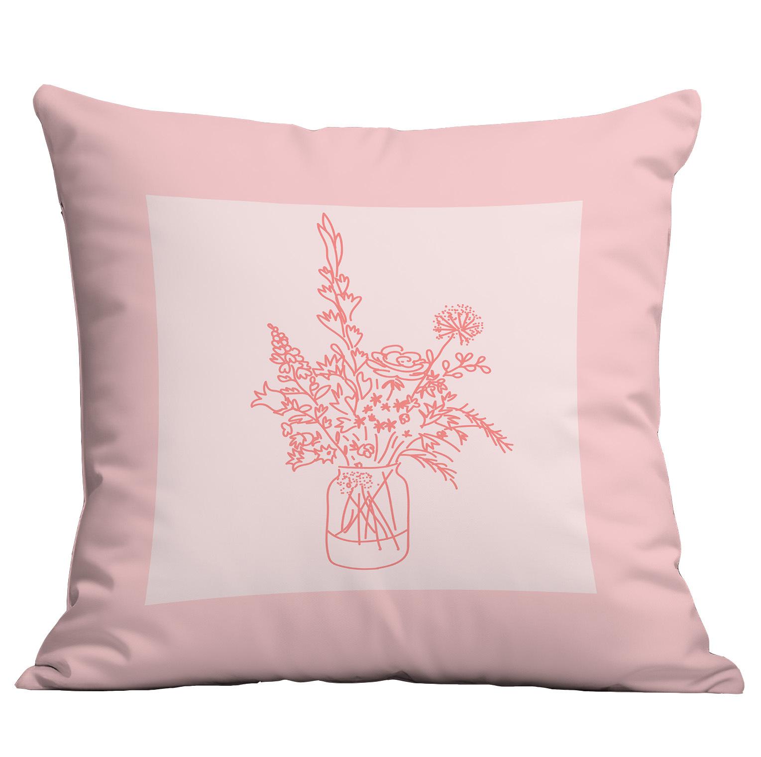 

Новая двусторонняя наволочка с цветочным абстрактным принтом для дома, гостиной, дивана, подушки 45 * 45Cm