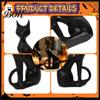 Office Desk Decoration Cute Witch Cat Resin Figurine, Halloween Garden Statue, Spooky Home Indoor Outdoor Yard Decor Ornaments for Patio Balcony
