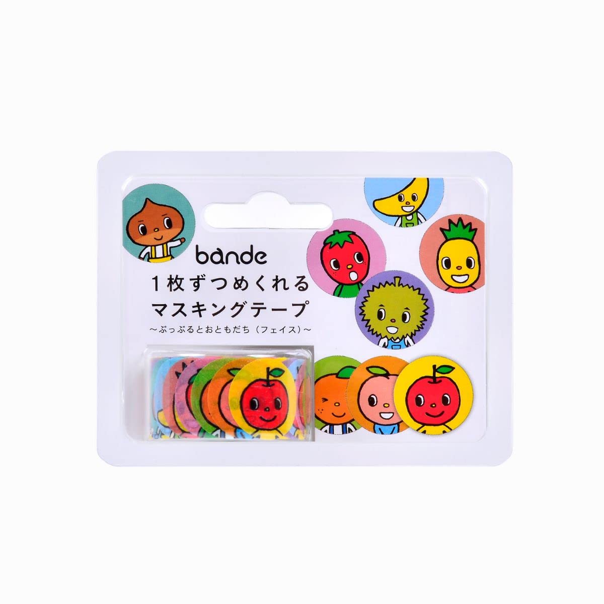 Nishikawa Masking Tape Puppuru and Friends CMR074 Communications/bande Peel-off - (Face)