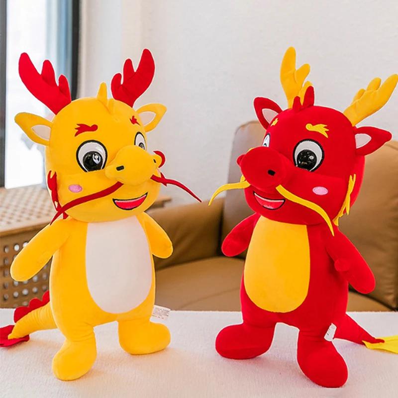40CM Cute Dragon Plush Doll Toy Cartoon Dragons Stuffed Dolls For Girl Kid Birthday Gifts