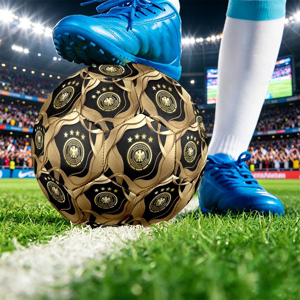 Germany Football Printed Size 5 Soccer Ball Wear Resistant Standard Adult Training Football Fan Gift for Indoor Outdoor Match Sports