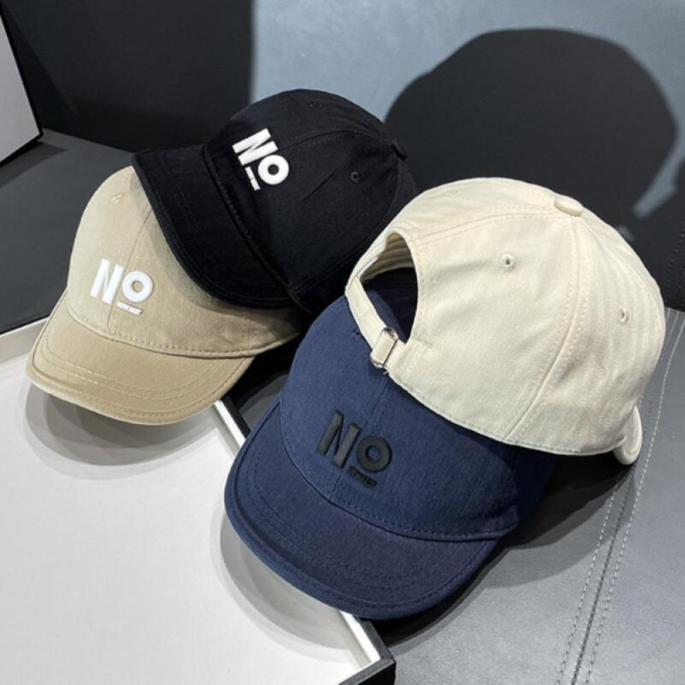 Simple Label Design Short Brim Baseball Cap Suitable For Both Men And Women Suitable For Outdoor Activities Camping Streetwear