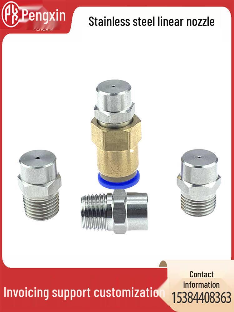 0-Degree Stainless Steel Flat Head Nozzle for High-Pressure Car Wash and Dust Removal