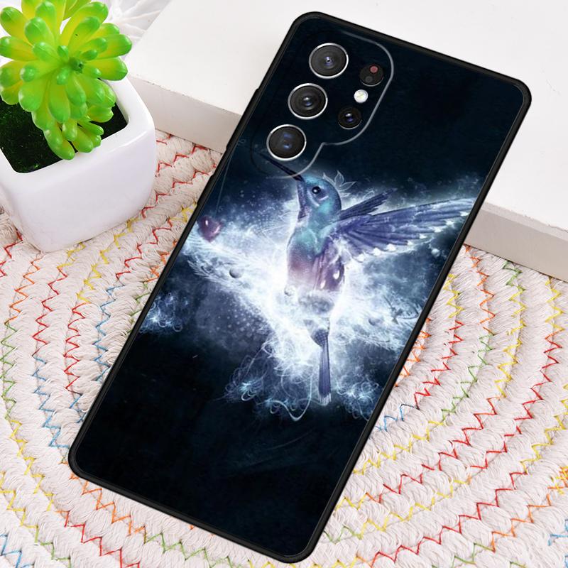 Hummingbird print Silicone Phone Case For Samsung Galaxy note 10 pro S26 S25 S24 S23 S22 S21 Plus S25Ultra Capa Cover