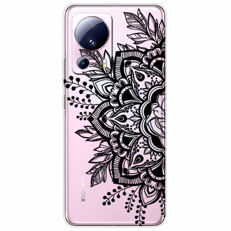 For Xiaomi 13 Lite 5G Case 13Lite Clear TPU Soft Lovely Cats Silicone Print Cover for Xiaomi Mi 13 Lite Transparent Xiaomi13Lite