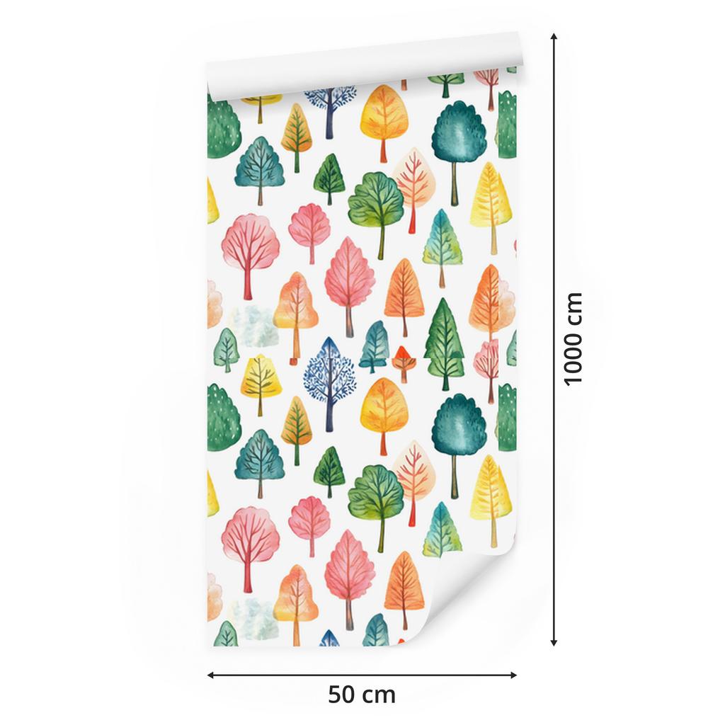 Flowers and Leaves Wallpaper White and Cream for Living Room and Bedroom 50x1000
