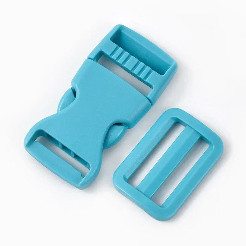 5/10Sets Meetee 25/32/38mm Backpack Belt Buckles Plastic Release Clasp Tri-Glide Slider Ring Hook Safety Clip Buckle DIY Craft