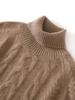 Autumn Winter Cashmere Knit High Collar Raglan Sleeve Women's Shirt