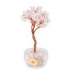Crystal Potted Tree Feng Shui Good Luck Wealth Gemstone Fortune Money Tree Decor for Office Home Living Room Business