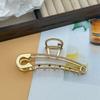 Women Zinc Alloy Hair Claw Elegant Hollow Vintage Barrettes Hairpins Hair Accessories For Girls Daily Wear