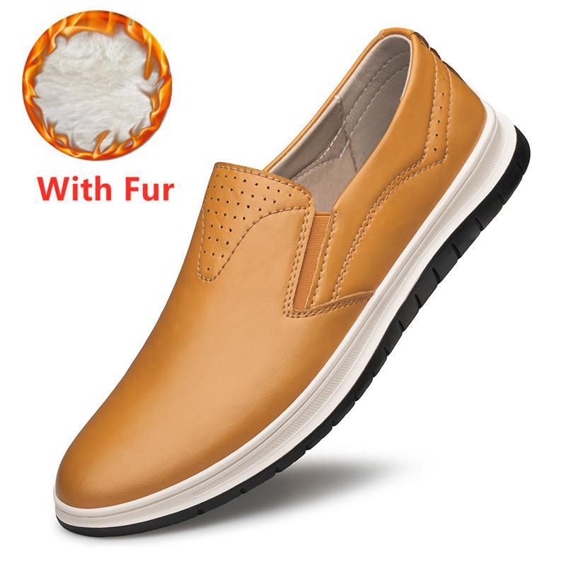 Fashion Men All-match Walking Shoes Genuine Leather Mens Loafers Male Comfortable Business Shoe Luxury Brand Men Vintage Casual Footwear