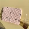 Korean Style Cute Bow iPad Tablet Inner Bag - Niche Design Tablet Pouch