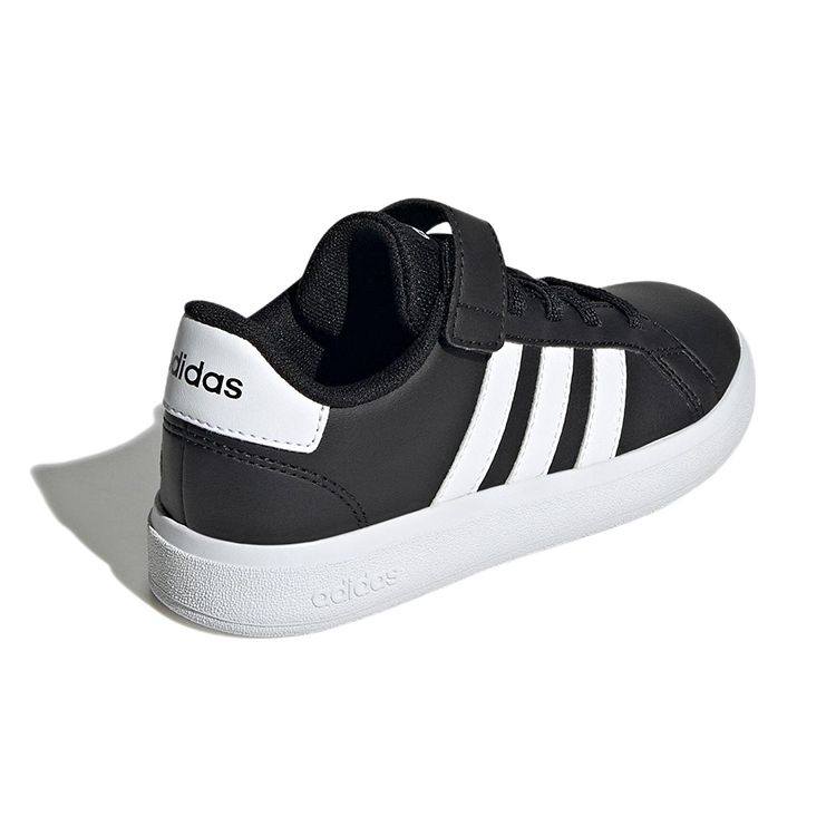 Adidas Grand Court J Schwarz Weiß Kinder Sneaker Core-Black Cloud-White GW6513