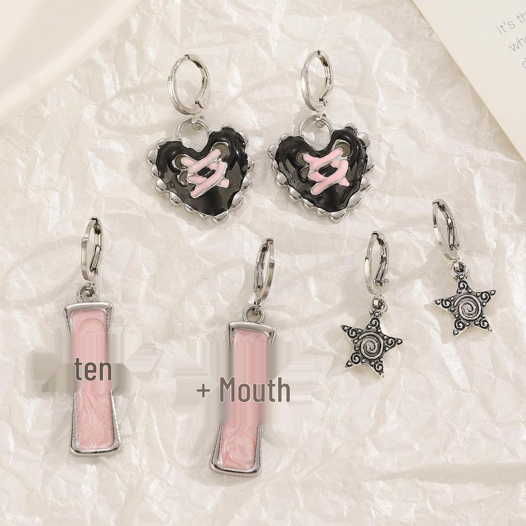 Unisex Silver Crystal Earrings: Classic Hip Hop Party Jewelry Gift