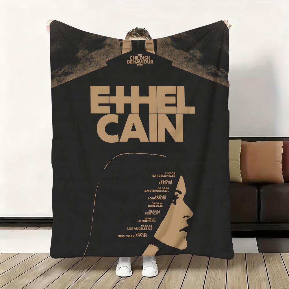 Sänger E-Ethel C-cain Überwurf Flanell Flauschig Weich Decke Warm Hautfreundlich Überwurf für Sofa Bett Büro Nickerchen Winter
