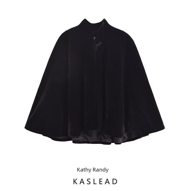 Kaslead New Arrival Women's Clothing Fashion Style Fashionable Temperamental All-Match Velvet Cape Coat 4043128