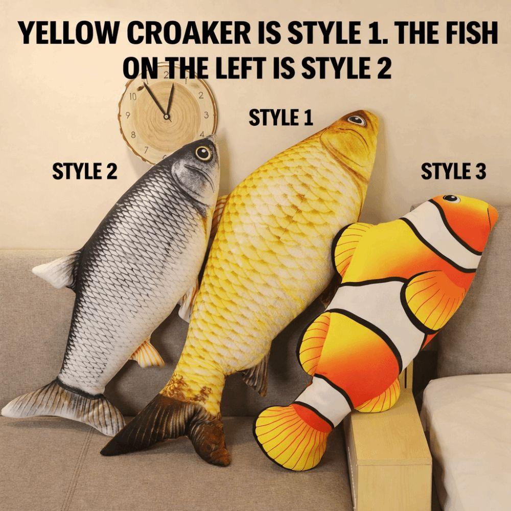 3D Giant Toy Pillow Simulation Design Fish Cushion Pillow Carp Plush Pillow Home Decoration