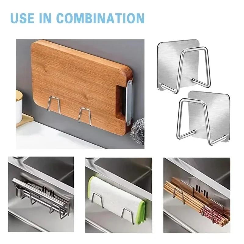 Storage Bathroom Accessories Wall Kitchen Drainage Shelf Hook Organizer Sponge Steel Stainless 1 - 6PCS Rack Wholesale Tools