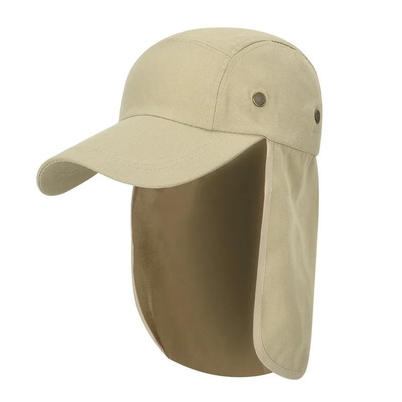Outdoor Hiking Sun Hat for Men and Women with Neck Flap UPF 50+ Fishing Cap Adjustable