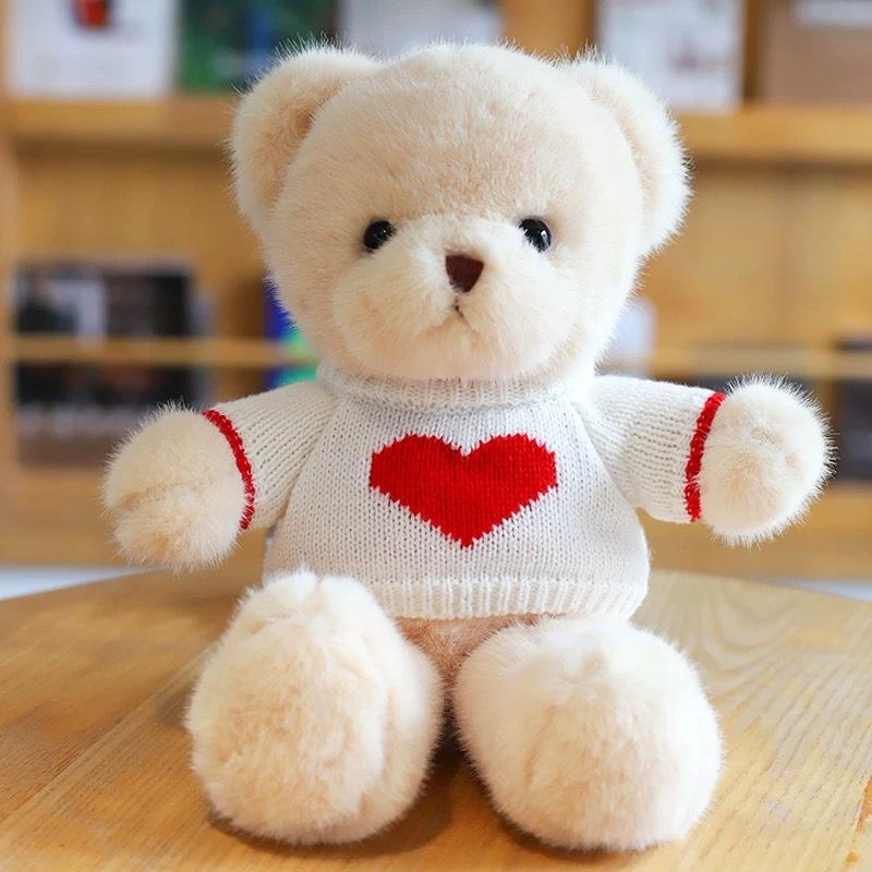 Pullover Bär Plüschtier Puppe Maschine Stoffpuppe Umarmungsbär Puppe Kinderspielzeug Geburtstagsgeschenk