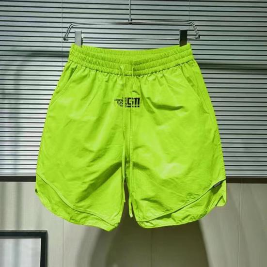 

Мужские пляжные шорты с эластичной резинкой на талии, спортивные шорты с регулируемым шнурком и карманами, широкие быстросохнущие шорты L белый