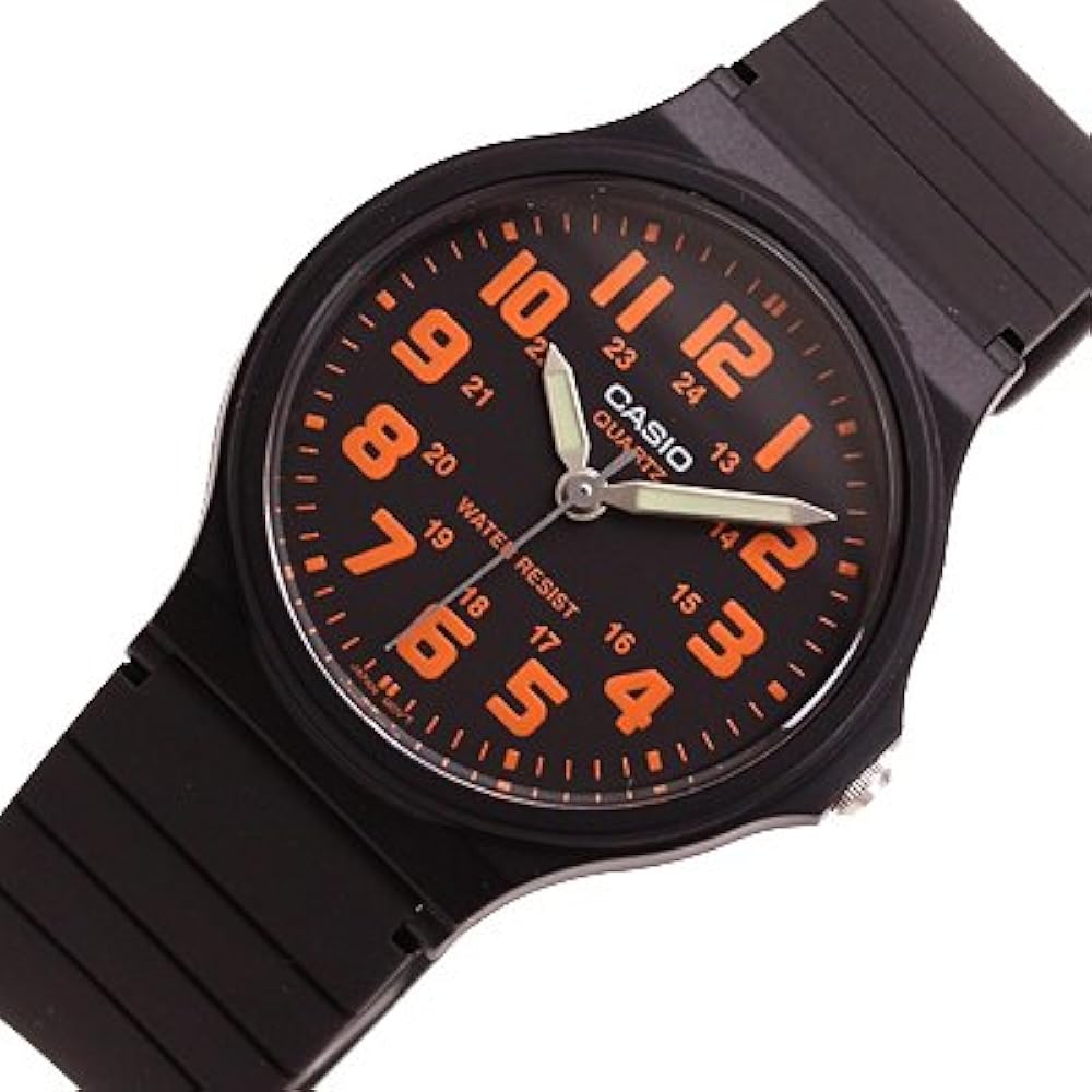 [Casio]Casio Quartz Men's Watch MQ-71-4B Black/Orange [Parallel Import].
