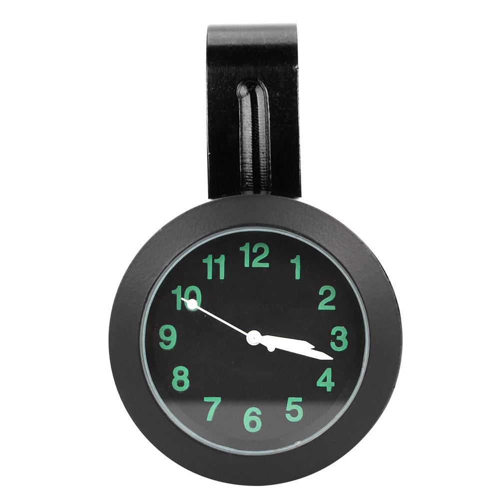 Waterproof Aluminum Alloy Handlebar Mount Clock Watch for Universal Motorcycles (Black)