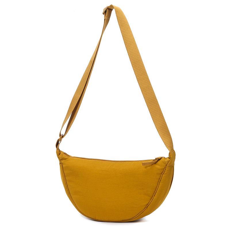 

Women s Nylon Crossbody Dumpling Bag - Stylish Shoulder Bag for Students імбирний/жовтий