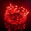 10PCS 10/20M Fairy Lights Měděná stříbrná drátěná krabička na baterie LED řetězová světla pro vánoční ložnici Party Svatební dekorace Dárky