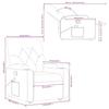 Recliner Chair with Lift Function Dark Brown Fabric