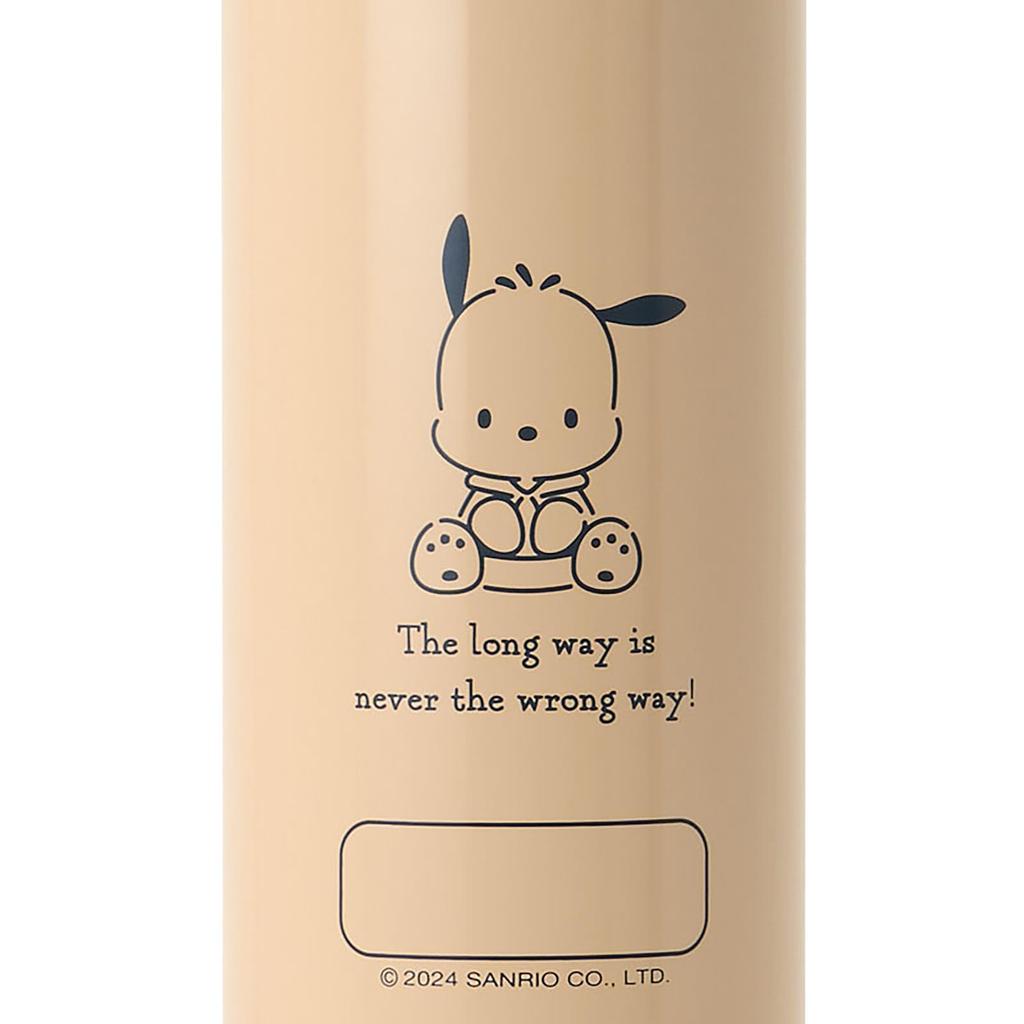 Sanrio Pochacco Stainless Steel Bottle with for Keeps Drinks 470mL Includes Name Direct 095672 Cover, Kids, Cold, Capacity, Space, One-Touch Opening,