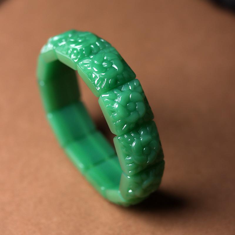 Chalcedony Bamboo Joint Bracelet - New High-End Chinese Style Hand Jewelry