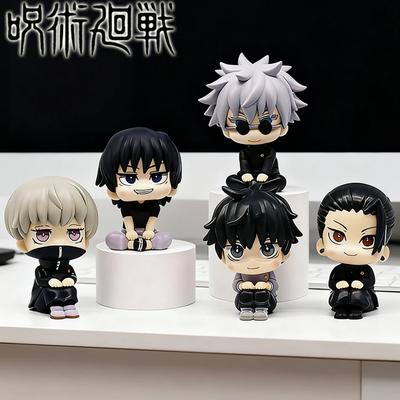 Anime Cute Fushiguro Toji Jujutsu Kaisen Figure Gojo Satoru Action Figure Q Version Doll Geto Suguru Statue 10Cm Pvc Model Toys