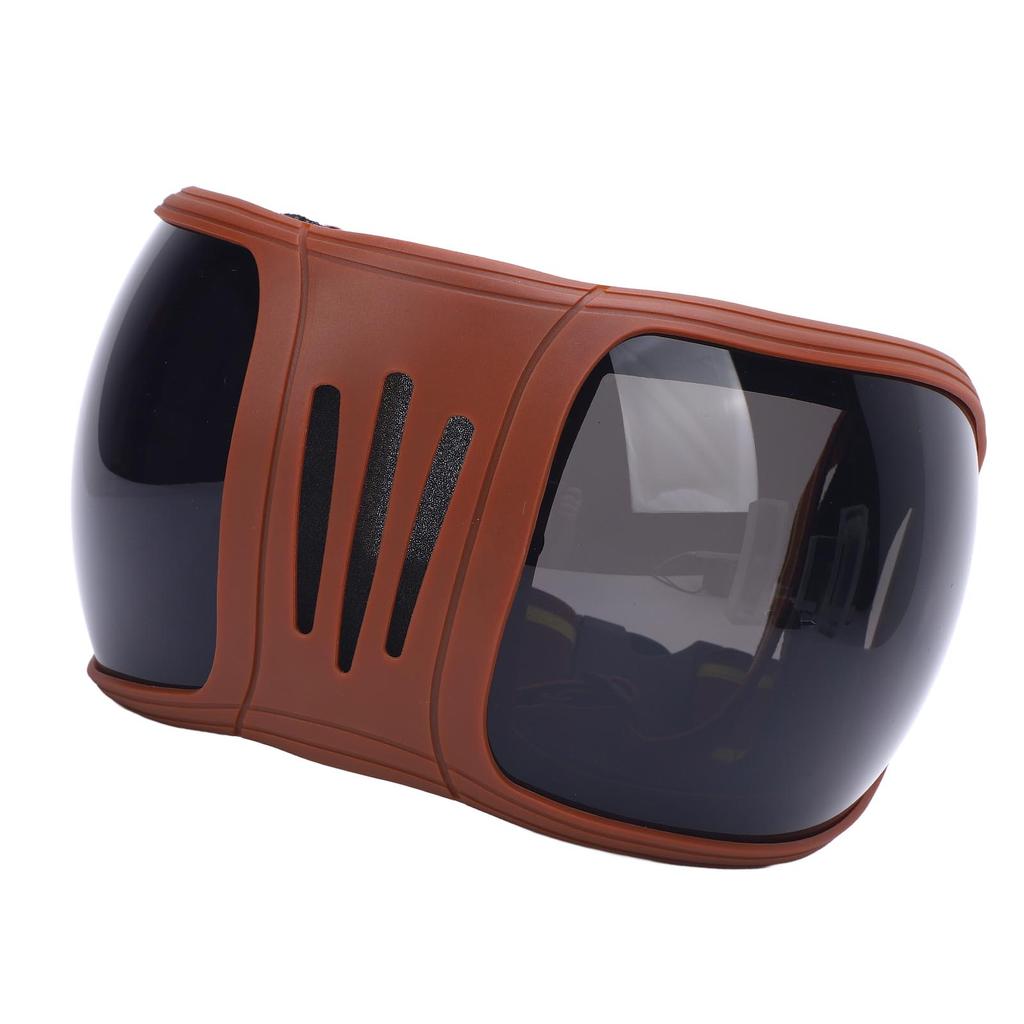 Okulary dla Konia Sportowego Wielowarstwowa Gąbka Regulowane Paski Stylowe Wiatroodporne Gogle dla Konia do Jazdy Szare