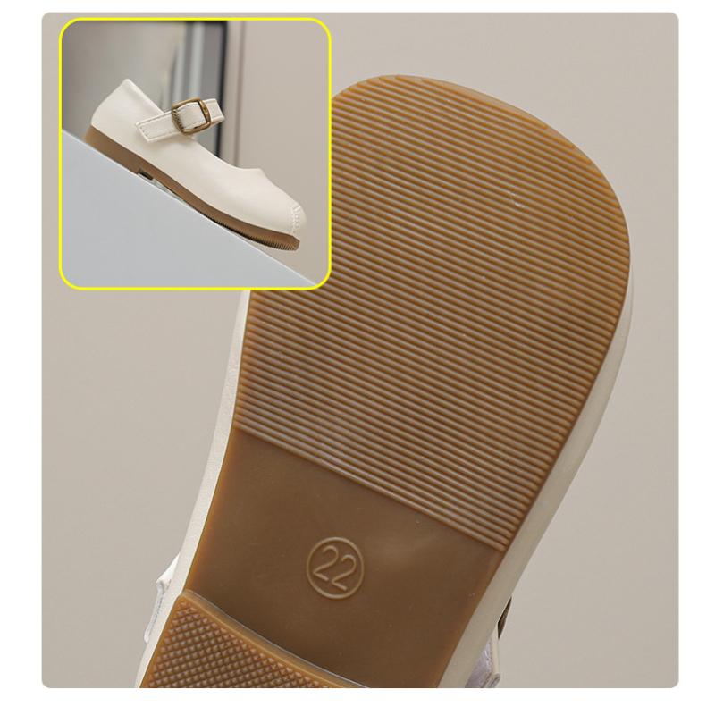 New Korean Style Girls' Autumn Fashion Comfortable Soft Sole Casual Leather Shoes