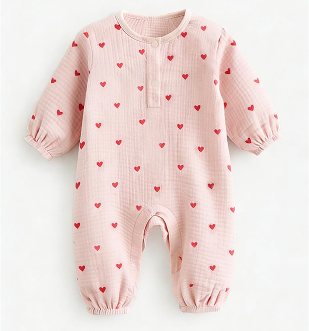 

Cute Printed Newborn Rompers Organic Cotton Baby Jumpsuits Infant Boy Girl Clothes 6-12M 74