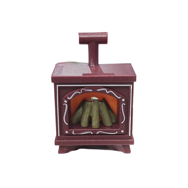 

Мини светодиодный светящийся камин модель кукольного домика игрушки микро ландшафтные украшения электронные свечи креативное украшение для дома подарки красный