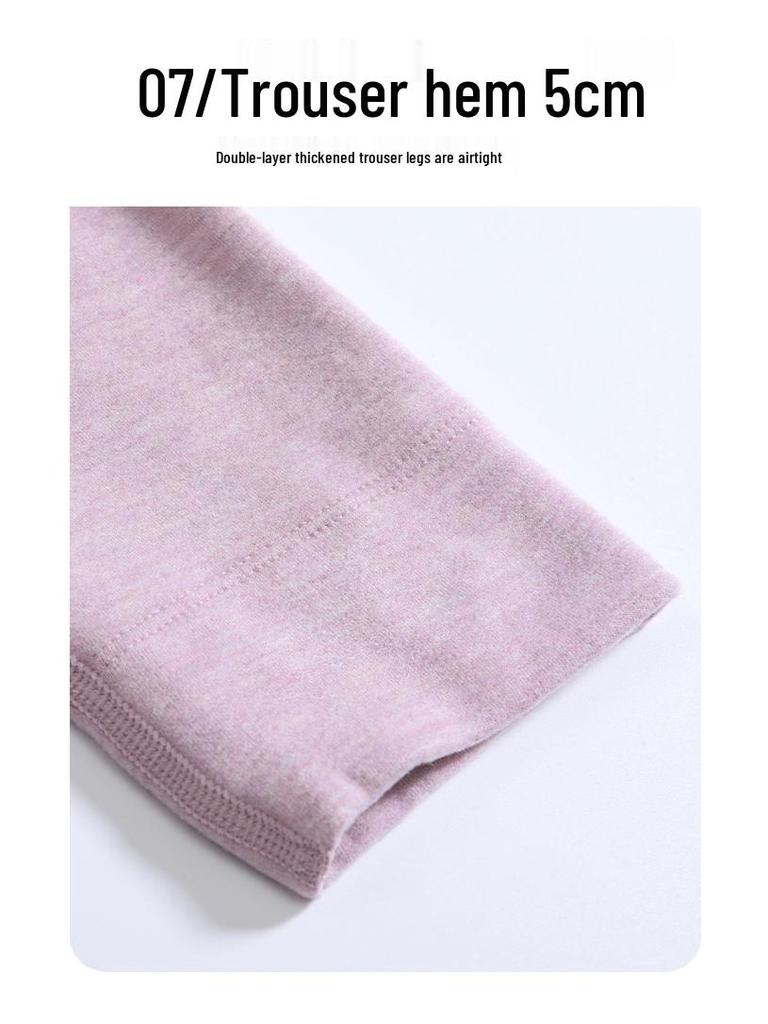 Herren- und Damen-Verdicktes Thermo-Unterwäsche-Set: Kaschmir Seide Samt Wolle für Herbst und Winter.