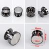 10Pcs Magnetic Clasp Brooch Locking Pin Backs Metal Pin Back Locking Pin Keepers Locking Clasp DIY Brooch Badge Jewelry Making