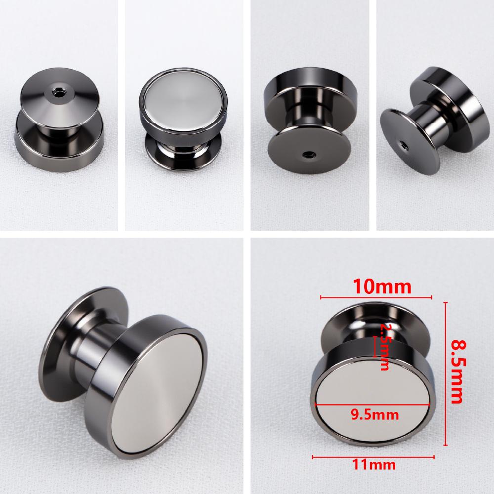 10Pcs Magnetic Clasp Brooch Locking Pin Backs Metal Pin Back Locking Pin Keepers Locking Clasp DIY Brooch Badge Jewelry Making